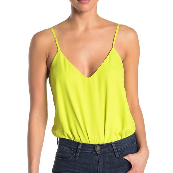 free press Tops - Free Press Neon Green Camisole bodysuit